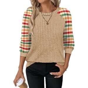 Women's Yellow  Soft Long Sleeve Lightweight Sweater Dressy Casual Fall/Winter